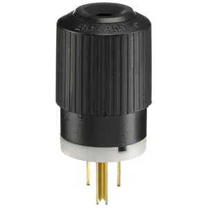 HUBBELL CLAVIJA RECTA 2P 3H 15AMP 125V BLANCO-NEGRO
