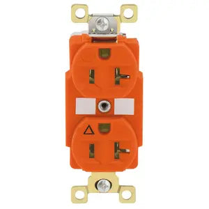 HUBBELL/BRYANT DUP RCPT IG IND GRD 20A 125V 5-20R OR BRY5362IG