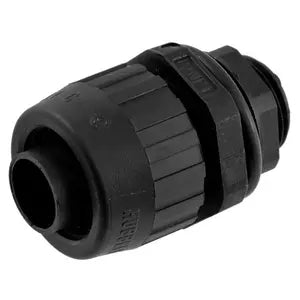 HUBBELL CONECTOR ESTANCO A LIQUIDOS MACHO RECTO 1/4" NEGRO