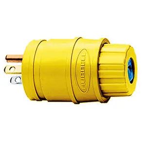 HUBBELL CLAVIJA ELASTOMERO 2P 3H 15A 125V AMARILLO