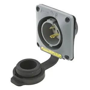 HUBBELL RECEPT T LOCK P/PANEL 2P 3H 20AMP 125V