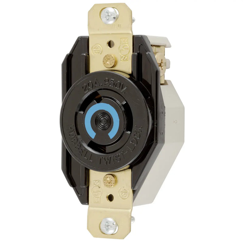HUBBELL CONTACTO 2P3H 20A 250V AH6210-CWL620R L620-R