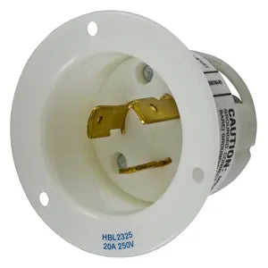 HUBBELL CLAVIJA T LOCK P/PANEL 2P 3H 20A 250V