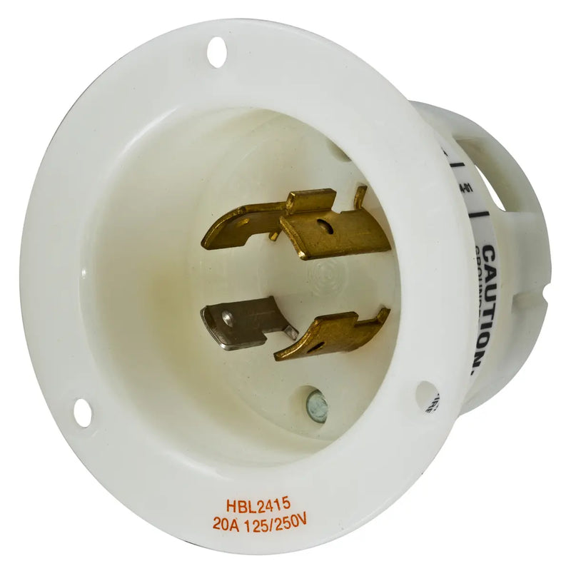 HUBBELL RECEP MACHO P/PANEL 3P 4H 20A 125/250V