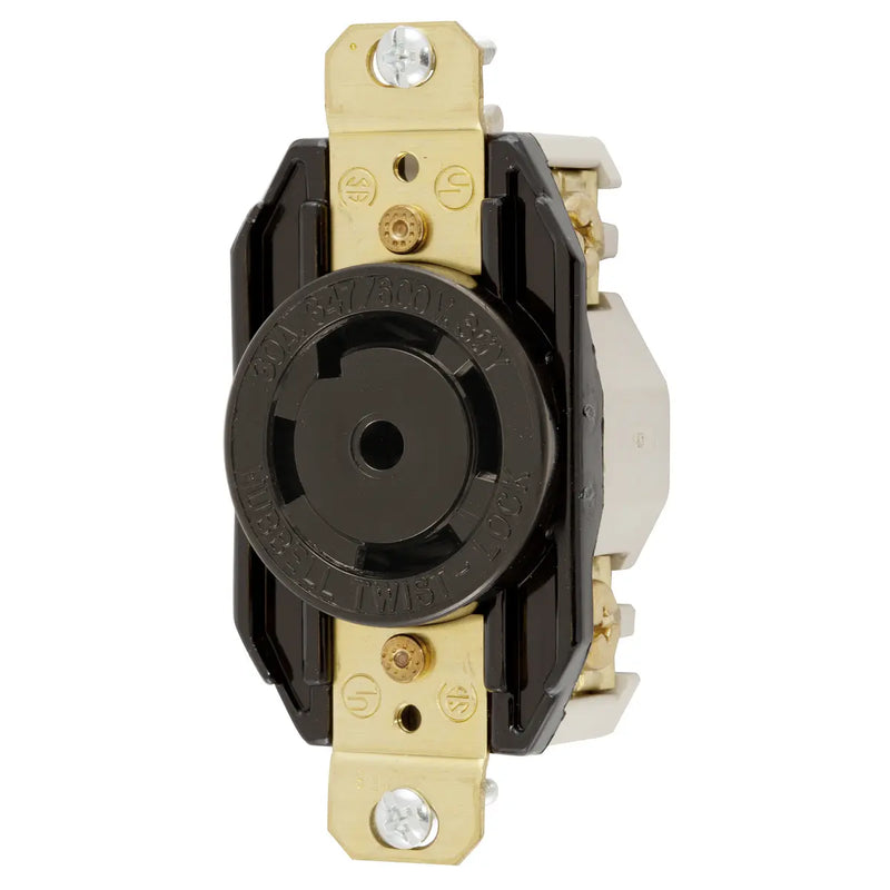 HUBBELL RECEPT T LOCK INSULGR 4P 5H 30A 347/600V