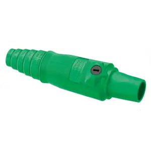 HUBBELL SINGLEPOLE 400A FEMALE PLUG GREEN HBL400FGN