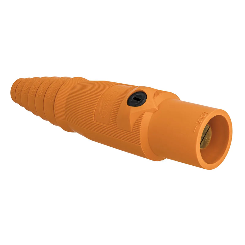 HUBBEL CONECTOR UNIPOLO 400AMP MACHO NARANJA