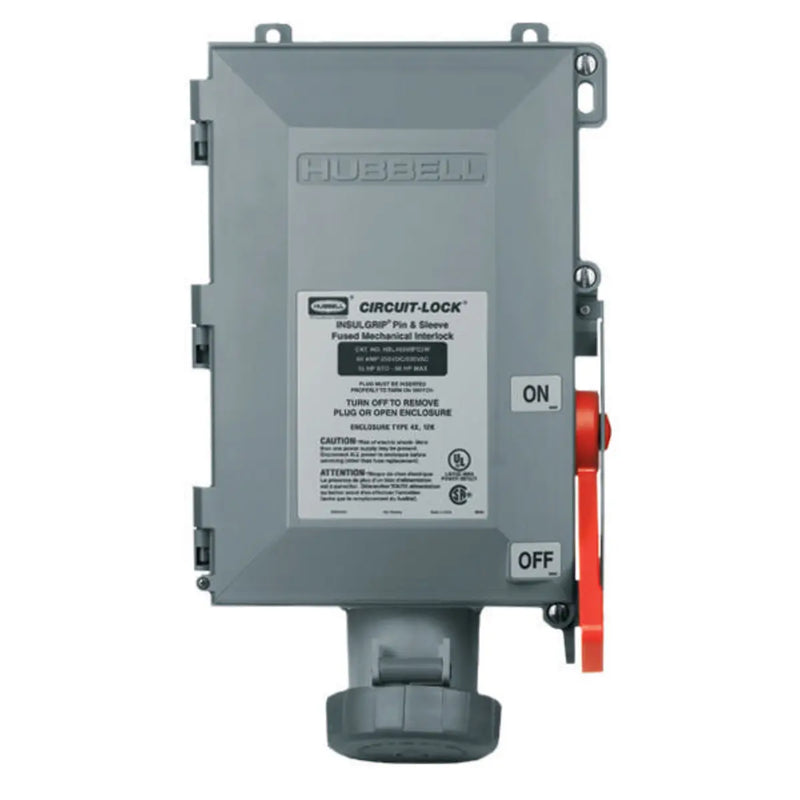 HUBBELL PIN & SLEEVE TOMA HEMBRA 30A 3P 4H 250VAC P/FUS