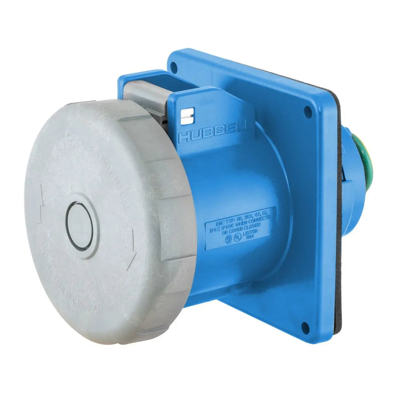 HUBBELL RECEPTACULO PYS GI 3P 3H 4H 250V 20A HBL420R9W