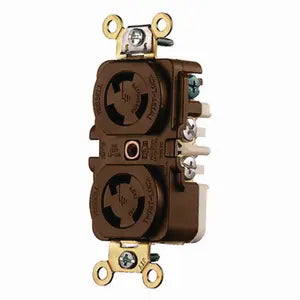 HUBBELL LKG DUP RCPT 15A 125V L5-15R BR HBL4700
