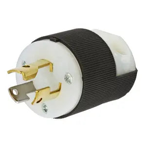 HUBBELL LKG PLUG 15A 125V L5-15P B/W L515-P
