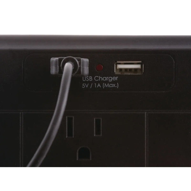 HUBBELL MULTICONTACTO C/SUPRESOR 4 CTOS + 2 USB