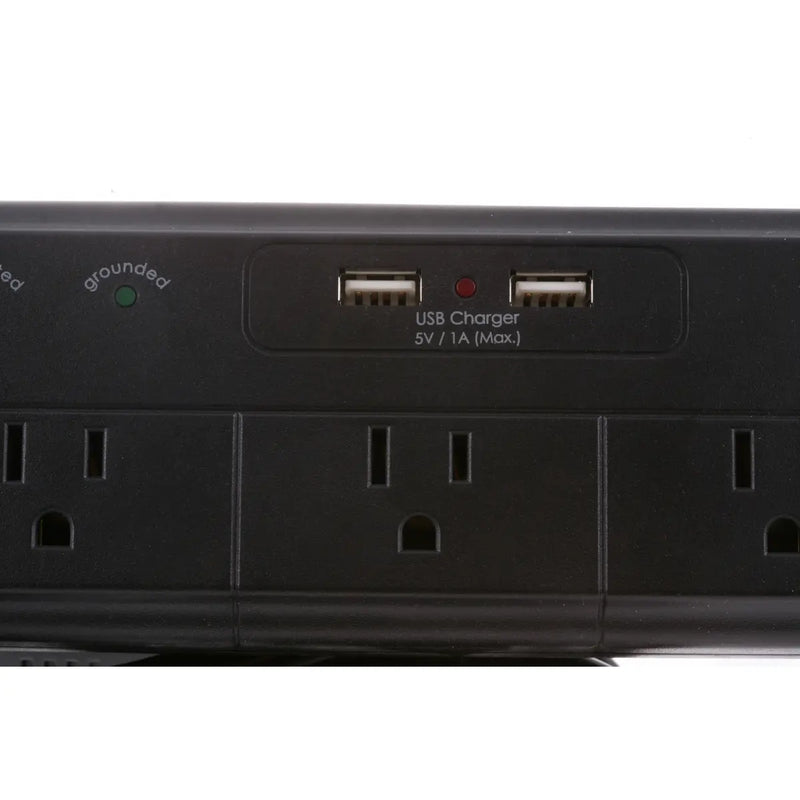 HUBBELL MULTICONTACTO C/SUPRESOR 4 CTOS + 2 USB