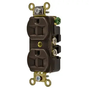 HUBBELL CONTACTO DUPLEX CAFE 15 AMPS