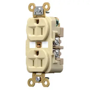 HUBBELL DUP RCPT HD IND GRD 15A125V 5-15R IV