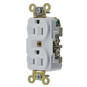 HUBBELL CONTACTO DUPLEX 15A 125VAC BLANCO