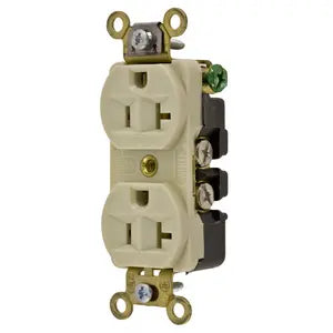 HUBBELL DUP RCPT IND GRD 20A 125V 5-20R IV HBL5352I