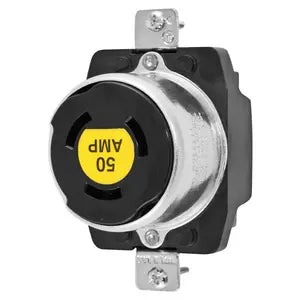 HUBBELL CONTACTO 3F4H 50A 250VDC/600VAC BK WD7379