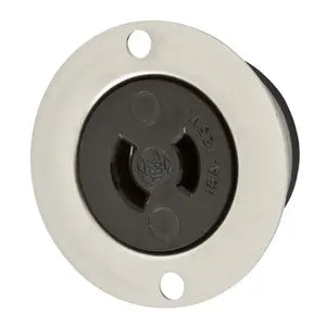 HUBBELL RECEP TWIST 15A 125V 2P2H ML-1R
