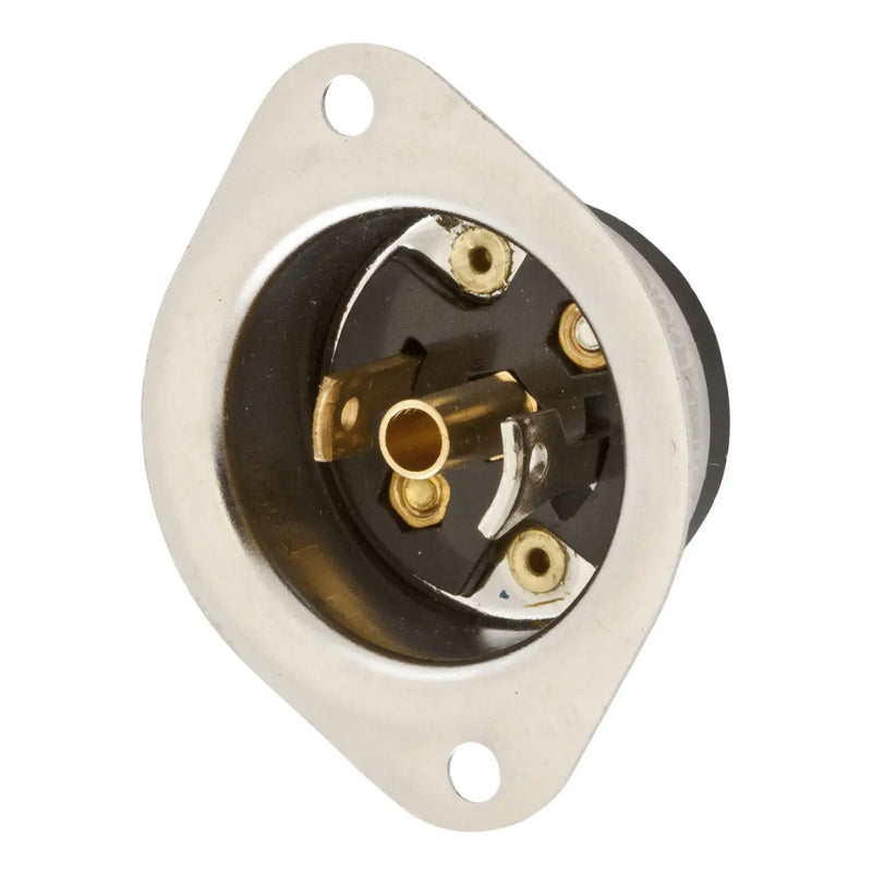 HUBBELL LKG FLG-INLET MIDGET 15A 125V ML-2P