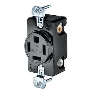 HUBBELL SGL RCPT 3P 4W 125/250V 14-20R  BK