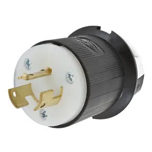 HUBBELL LKG PLUG 2P3W 20A 250V B/W