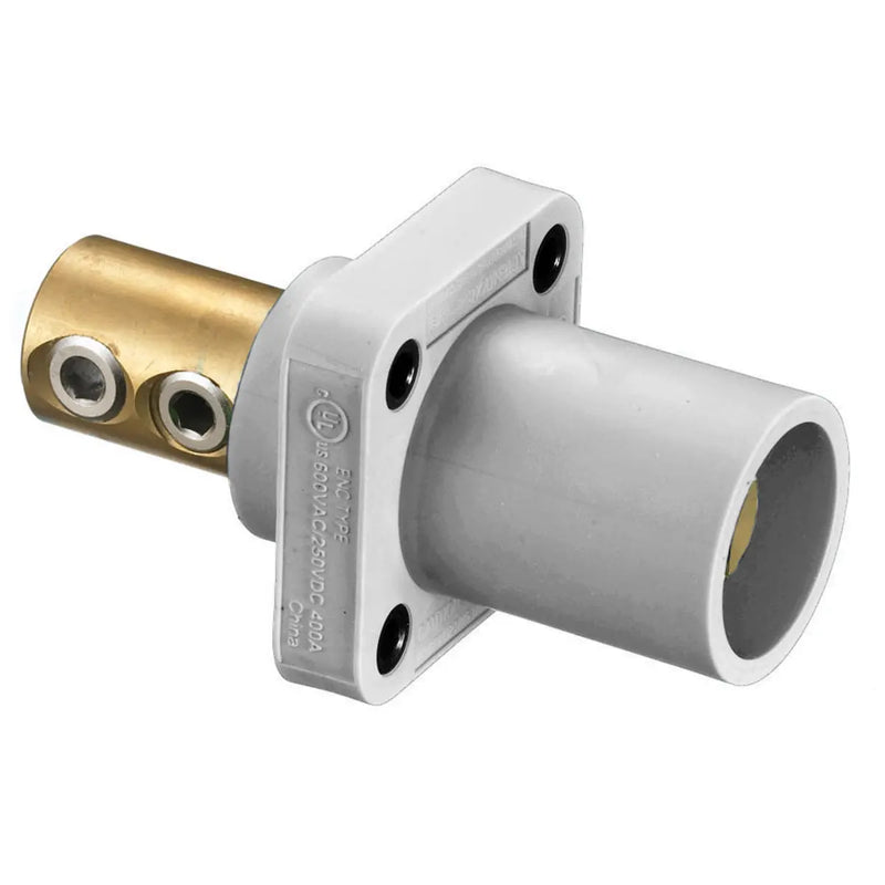 HUBBELL CLAVIJA 1P P/PANEL TIPO 2 TORNILLOS BCO