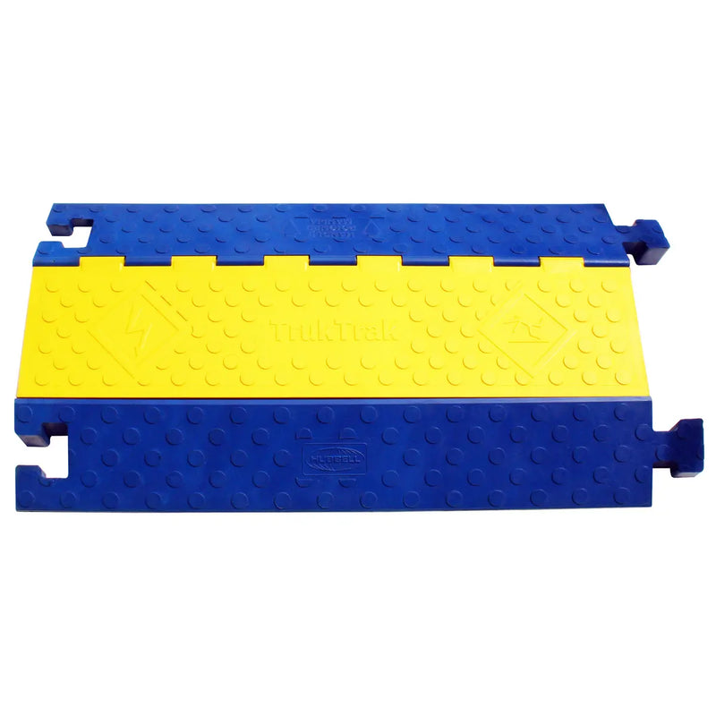 HUBBELL CANALETA DE PISO TRUKTRAK DE 2 CANALES AZUL -AMARILLO