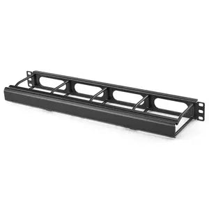 GESTION HORIZONTAL DE CABLES SERIE M 1UNI EXT 4" C/TAPA NEGRA