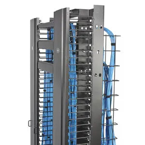 GESTION HORIZONTAL DE CABLES SERIE M 1UNI EXT 4" C/TAPA NEGRA