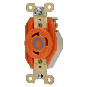 HUBBELL RECEP 1/2VTA T A 2P 3H 30A 250V NARANJA