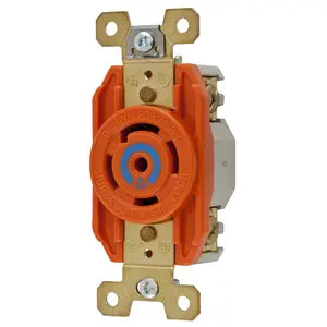 HUBBELL RECP 1/2VTA T A 4P 5H 30AMP 120/208V NARANJA