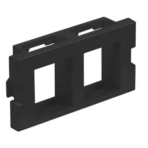 HUBBELL MODULO P-PLACA INF 2 PTOS 1U NEGRO