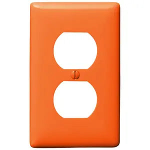 HUBBELL PLACA NYLON 1 DPLEX. NARANJA