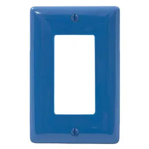 HUBBELL PLACA NYLON MEDIANA 1 RECTANGULAR AZUL