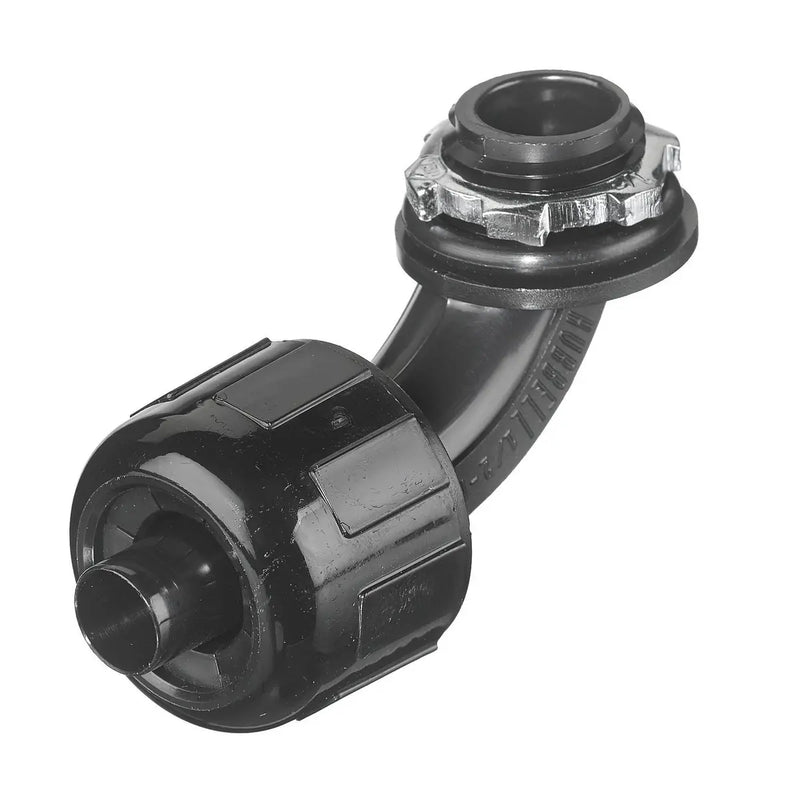HUBBELL 90 MALE L/T CONN 3/8" NM BK