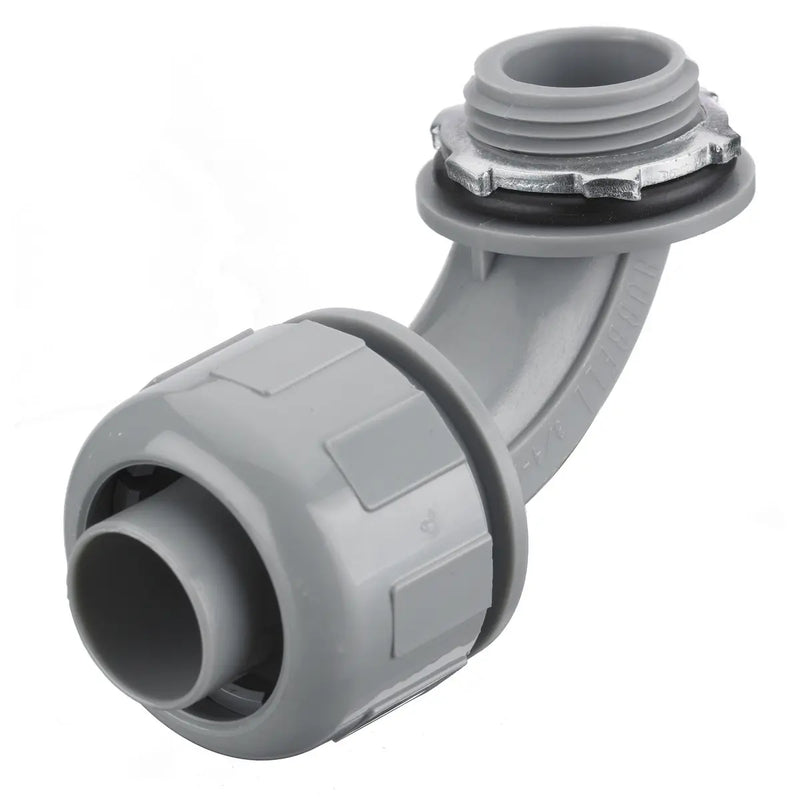 HUBBELL CONECTOR MACHO 90L/T 1/2" GRIS