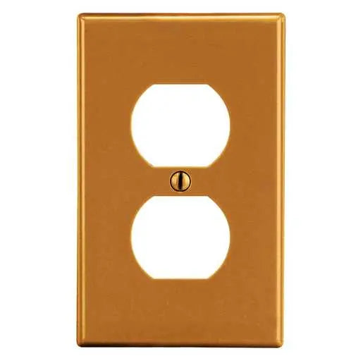 HUBBELL PLACA P/CONTACTO DUPLEX NARANJA