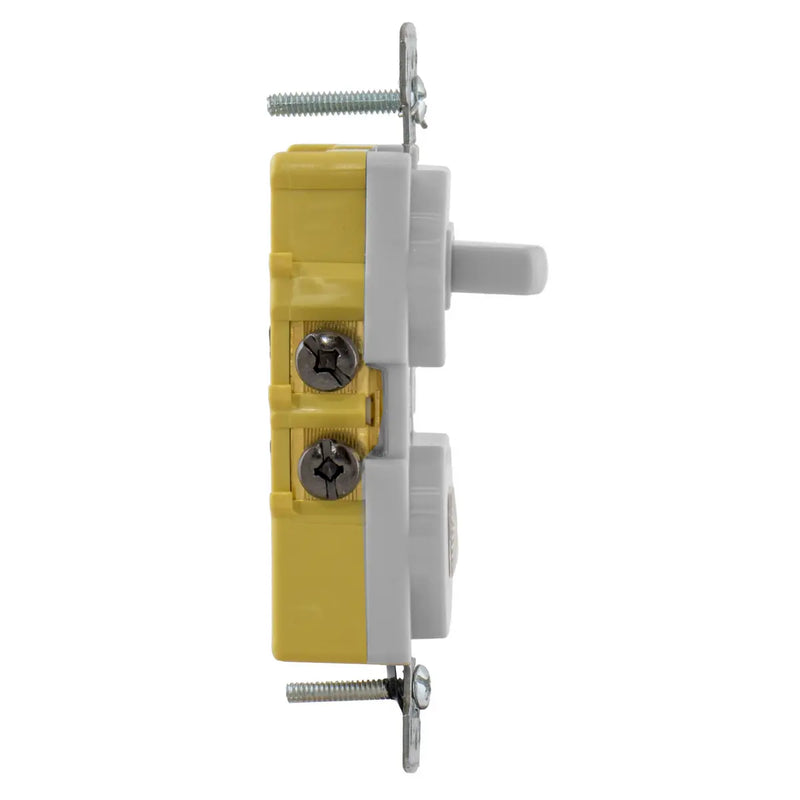 HUBBELL COMBO 1INT TGL 1P 1 LUZ PILOTO 15A 125V BLANCO