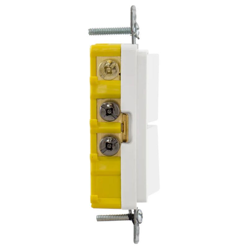 HUBBELL COMBO 2 INTERR DECOR 1P 3VIAS BLANCO