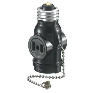 HUBBELL SOCKET C/2 SALIDAS 15A 125V C/CADENA