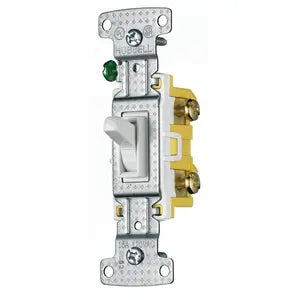 HUBBELL INTERR SENCILLO TOGGLE 15A 120V BLANCO