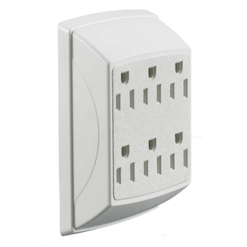 HUBBELL CONECTOR 1ENT DPLX 6SALID 15A 125V BCO