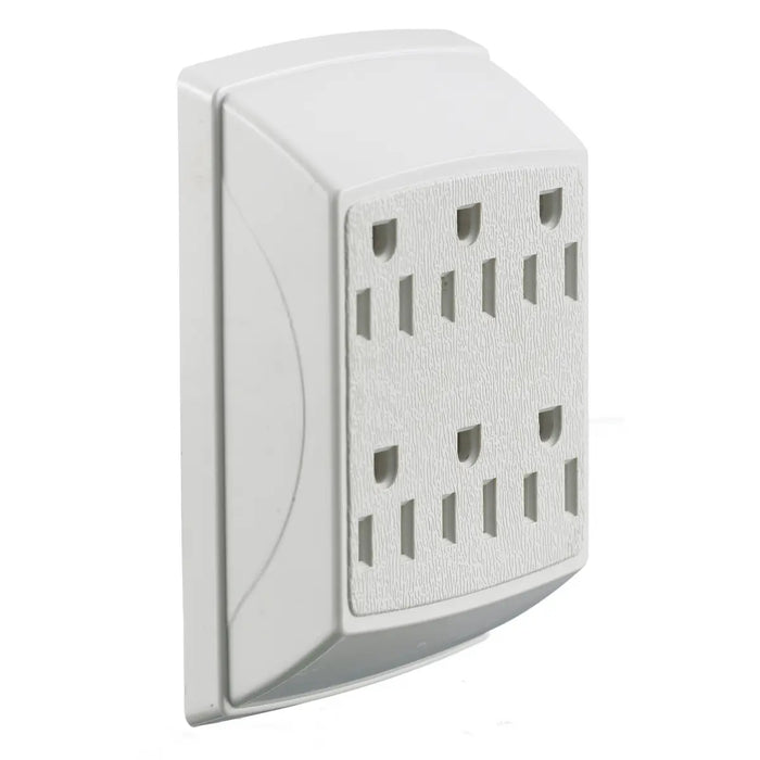 HUBBELL CONECTOR 1ENT DPLX 6SALID 15A 125V BCO