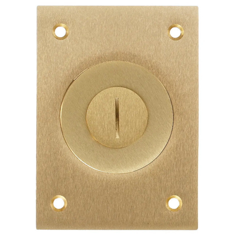 HUBBELL TAPA BRONCE RECTAN C/TAPON 2 1/8 3/4