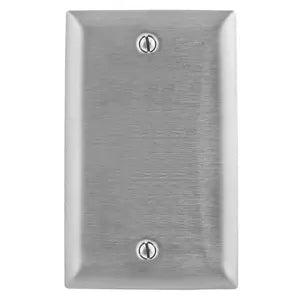 HUBBELL PLACA CIEGA ACERO INOXIDABLE