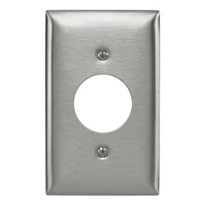 HUBBELL PLACA REDONDA ACERO INOX