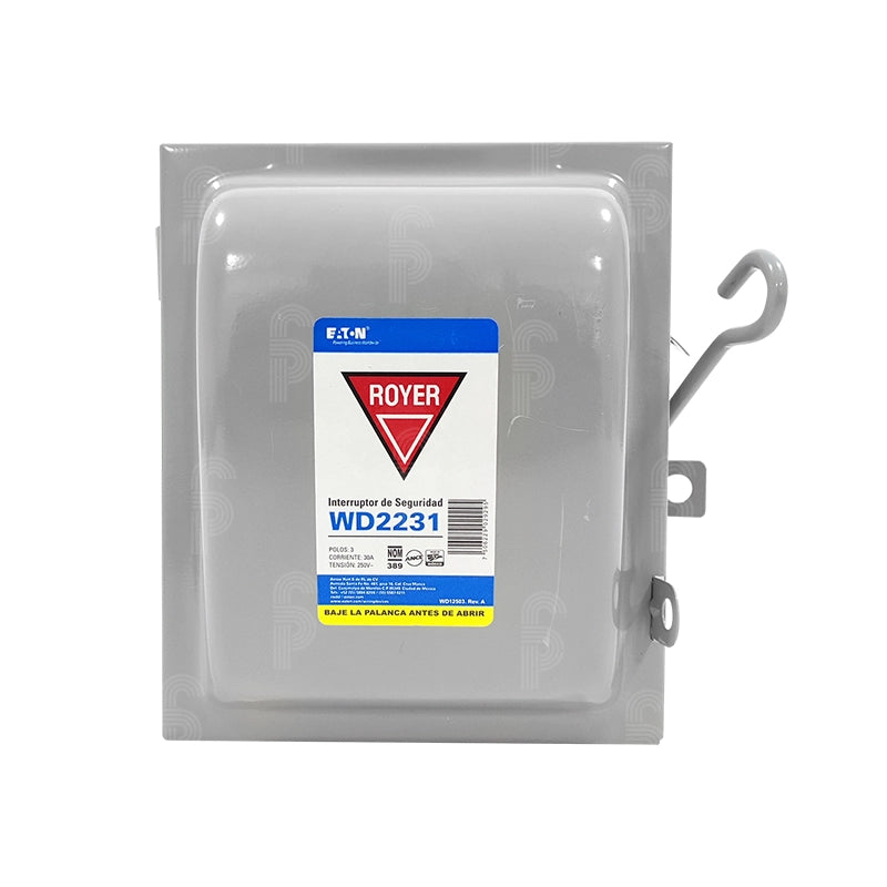 ROYER INTERRUPTOR DE SEGURIDAD 3X30A 250V