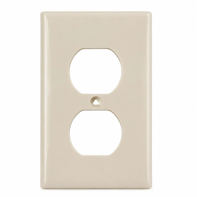 ROYER PLACA PARA CONTACTO DUPLEX PLASCTICA MARFIL