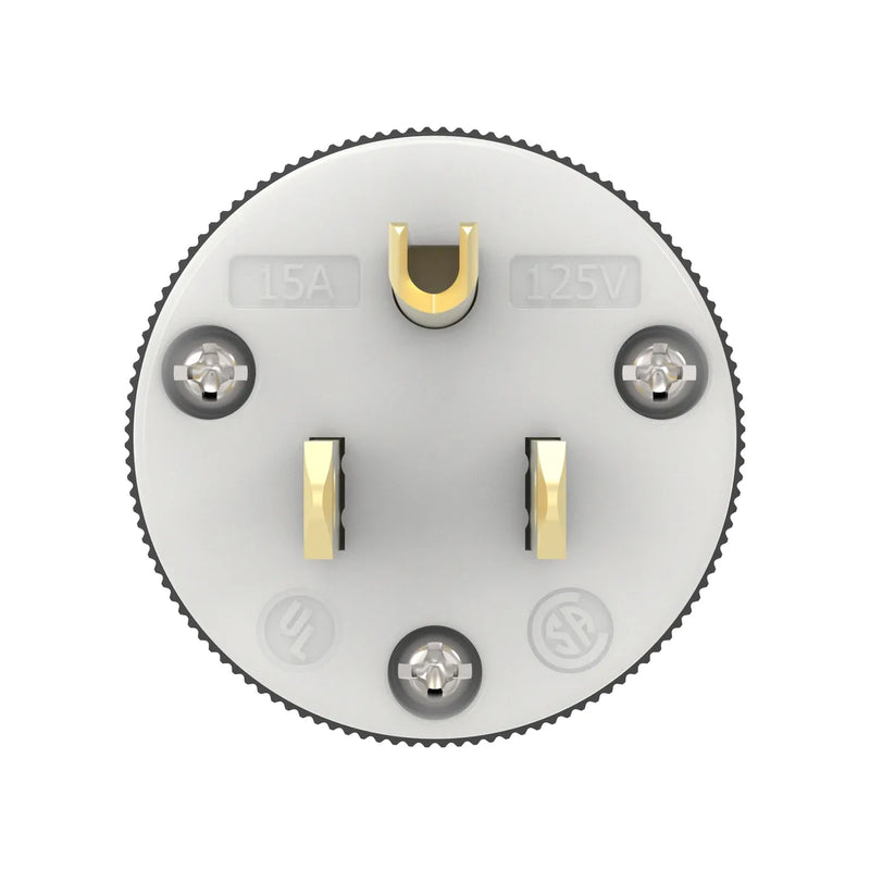 HUBBELL PLUG 15A 125V 5-15P B/W 515P